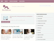 Tablet Screenshot of meu-bebe.com